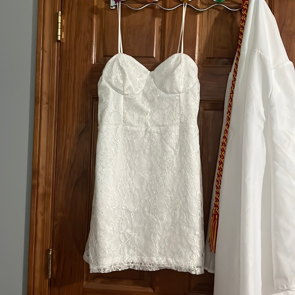 White lulus mini dress